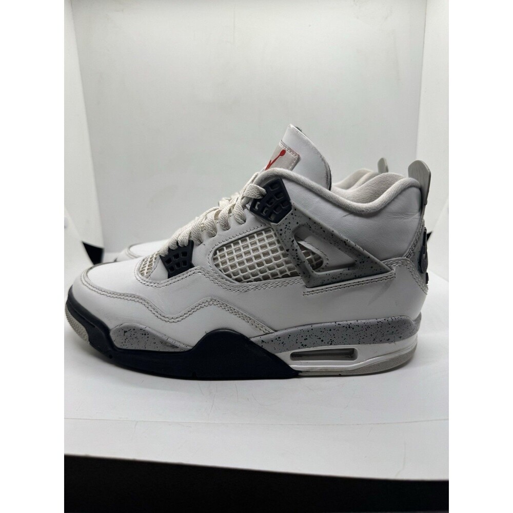 Jordan 4 Retro OG White Cement 7.5 Shoes Sneakers 840606 192